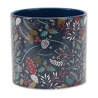Berry & Pine Tree Holiday Planter Set