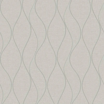 RoomMates Wave Ogee Peel & Stick Wallpaper