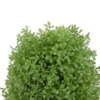 15" Unlit Artificial Boxwood Cone Topiary Tree with Round Pot