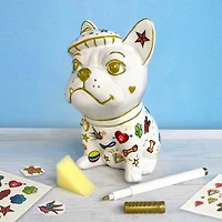 Bright Stripes Tattoo A Frenchie Ceramic Bank
