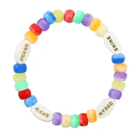 White & Gold Inspirational Word Beads, 60ct. by Creatology™