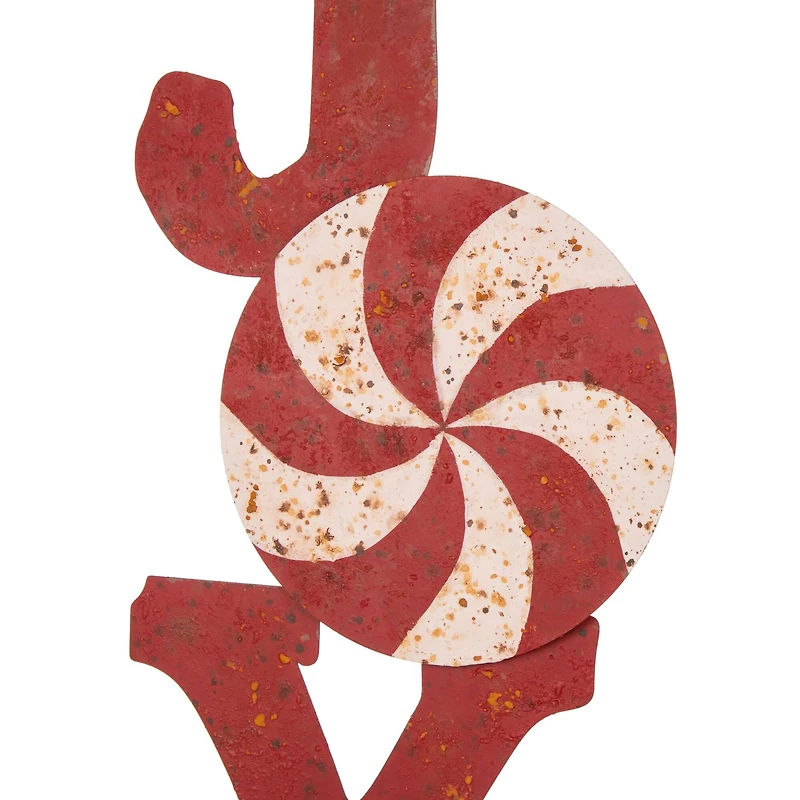 Glitzhome® 3ft. Metal Joy & Noel Yard Stake Set