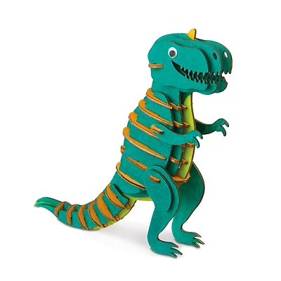 T-Rex Color-In 3D Wood Puzzle by Creatology™