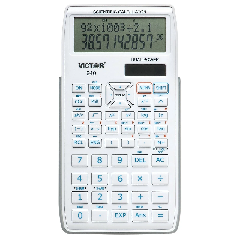 Victor Scientific Calculator with 2 Line Display, Pack of 3