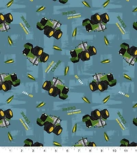 John Deere Slogans Cotton Fabric