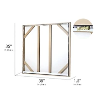 American Art Decor Shadows Over the Plains Framed Textured Print - 35" x 35"