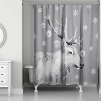 Christmas Reindeer 71" x 74" Shower Curtain