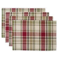 DII® Homespun Plaid Placemats, 4ct.
