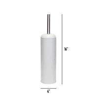 Elle Décor White & Silver Speckled Toilet Brush & Holder