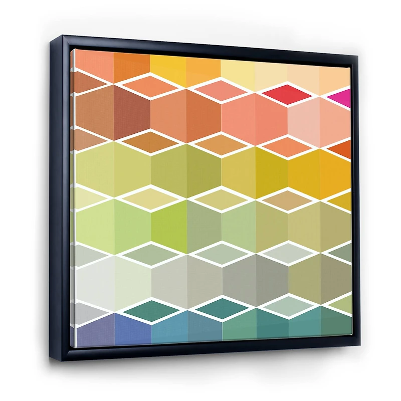 Designart - Flanneur (Square) - Mid-Century Modern Framed Canvas Wall Art