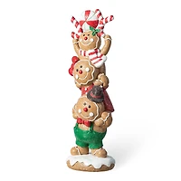 Glitzhome® 12.5" Stacked Gingerbread Table Décor