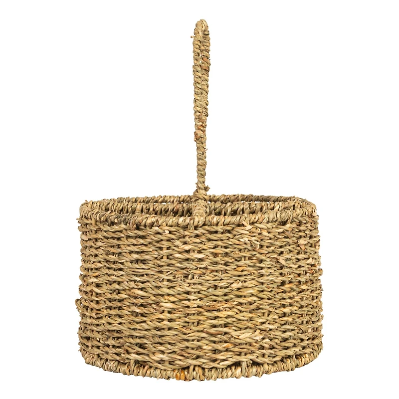 Hello Honey® 11.5" Natural Round Seagrass 4-Section Caddy