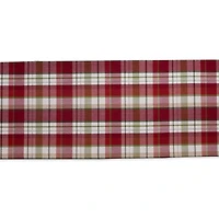 Mountain Trail Plaid Reversible Embellished Table Runner 14" x 108"