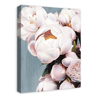 Light Pink Peonies  18" x 24" Canvas Wall Art