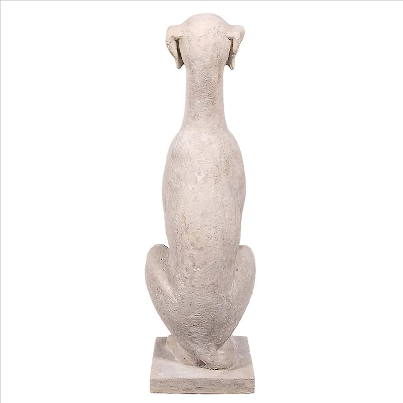 Design Toscano 35.5" Italian Greyhound Art Déco Whippet Sentinel Dog Statue