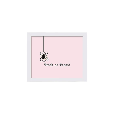 Spider Trick White Framed Print Wall Art