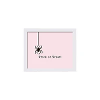 Spider Trick White Framed Print Wall Art