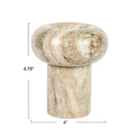 Hello Honey® 4.7" Beige Marble Tealight Holder