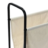 Household Essentials 20" Canvas & Metal Magazine Rack