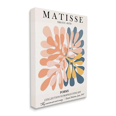 Stupell Industries Classical Matisse Painting Cut Out Forms Traditional Abstract Canvas Wall Art