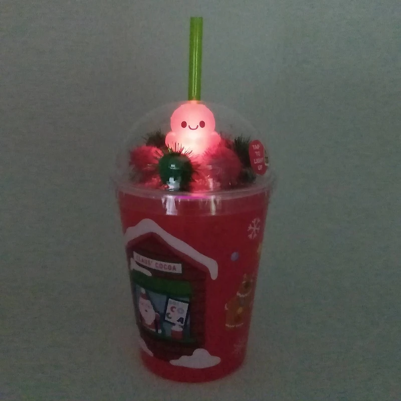 Gingerbread & Santa Light-Up Dome Tumbler by Creatology™