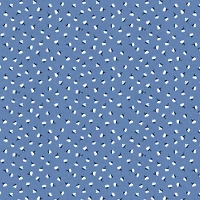 Fabric Editions Blue Carolina Flower Cotton Fabric