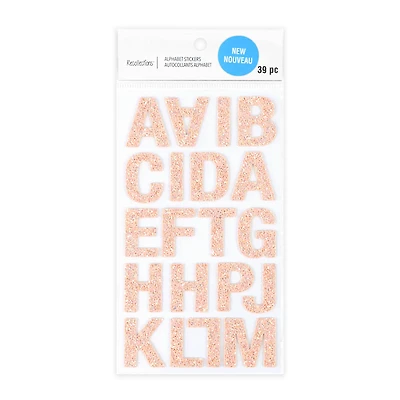 Blush Glitter Alphabet Stickers by Recollections™