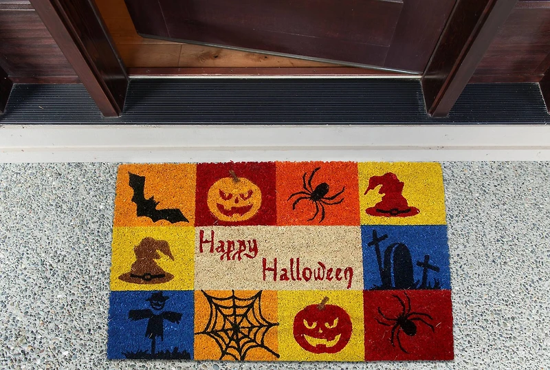 DII® Happy Halloween Vinyl Back Coir Doormat