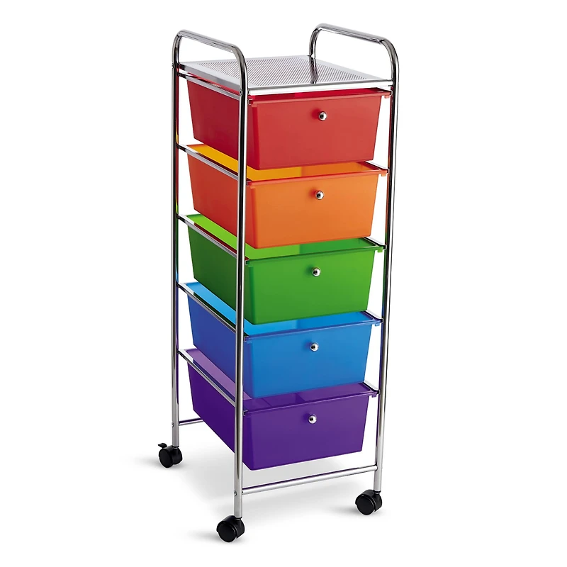 5 Drawer Rolling Cart by Simply Tidy