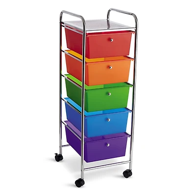 5 Drawer Rolling Cart by Simply Tidy