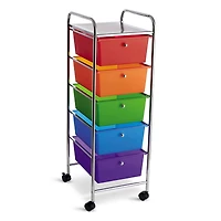 5 Drawer Rolling Cart by Simply Tidy