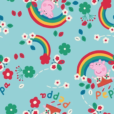 Springs Creative Peppa Pig Rainbow Cotton Fabric