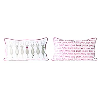 Hello Honey® Santa's Reindeer Lumbar Pillow