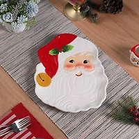 Mr. Christmas 14" Ceramic Santa Serving Platter