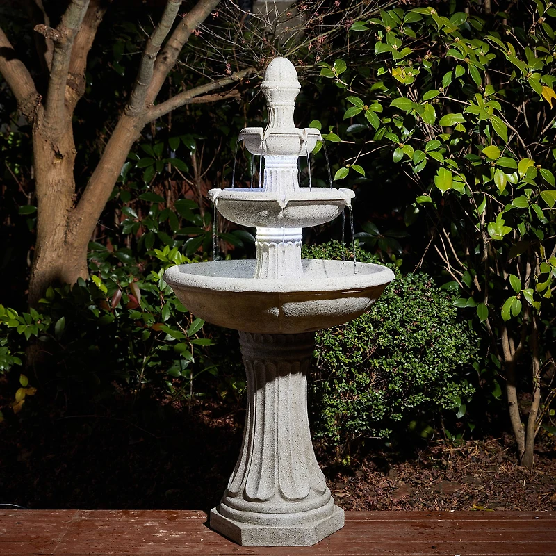 Glitzhome® 45" 3-Tier Ceramic Outdoor Fountain