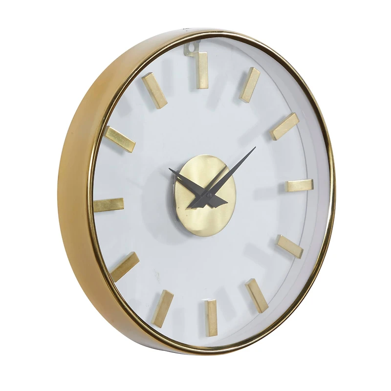 Gold Modern Aluminum Wall Clock