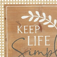 Set of 2 Brown Wood Farmhouse Wall Decor 16"x 16"