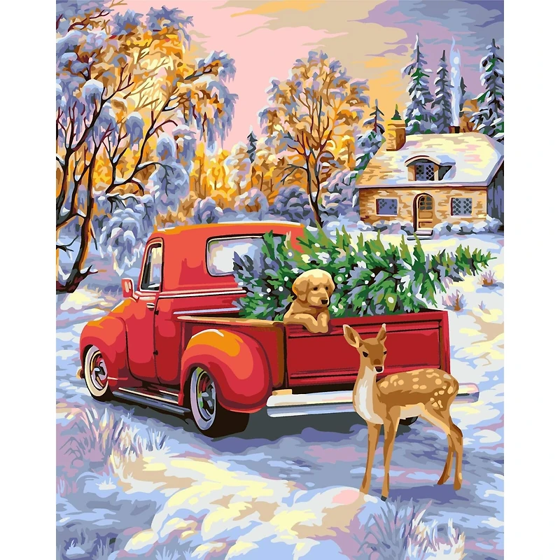 Crafting Spark Christmas Time Painting by Numbers Kit