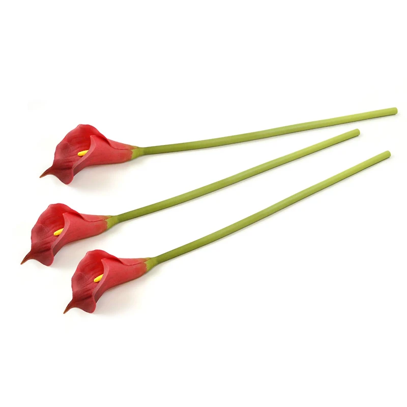 DII® Red Flower Cala Lily Set, 3ct.