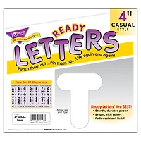 TREND Enterprises® 4" Casual Uppercase Ready Letters
