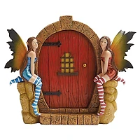 Design Toscano Enchanted Portal Door Fairy Wall Sculpture