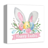 Happy Easter Banner 12" x 12" Canvas Wall Art