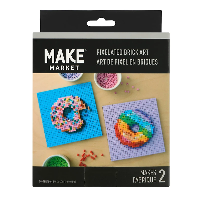 Donuts Pixelated Brick Art Kit by Make Market®