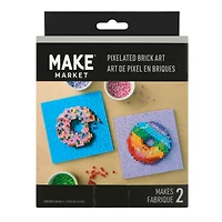 Donuts Pixelated Brick Art Kit by Make Market®
