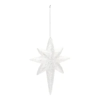 24ct. 8" Clear Acrylic Star Drop Ornaments