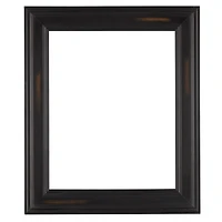 16" x 20" Black Open Back Frame With Brown Wash by Studio Décor®