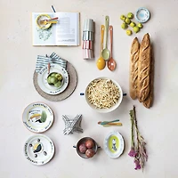 Hello Honey® 10oz. Round Striped Stoneware Cups, 12ct.