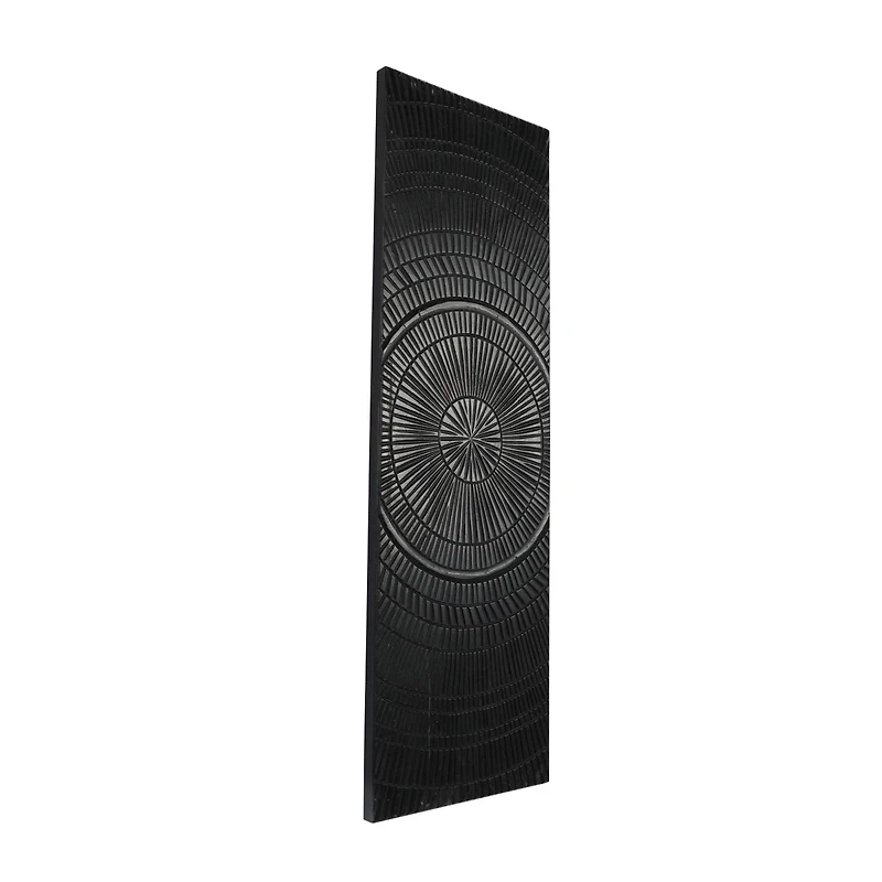 Black Radial Geometric Wall Décor