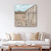 Chicken Barn Canvas Giclee