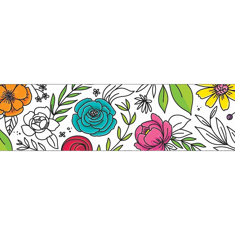 Creative Teaching Press® Bright Blooms Doodly Blooms EZ Border™ Set